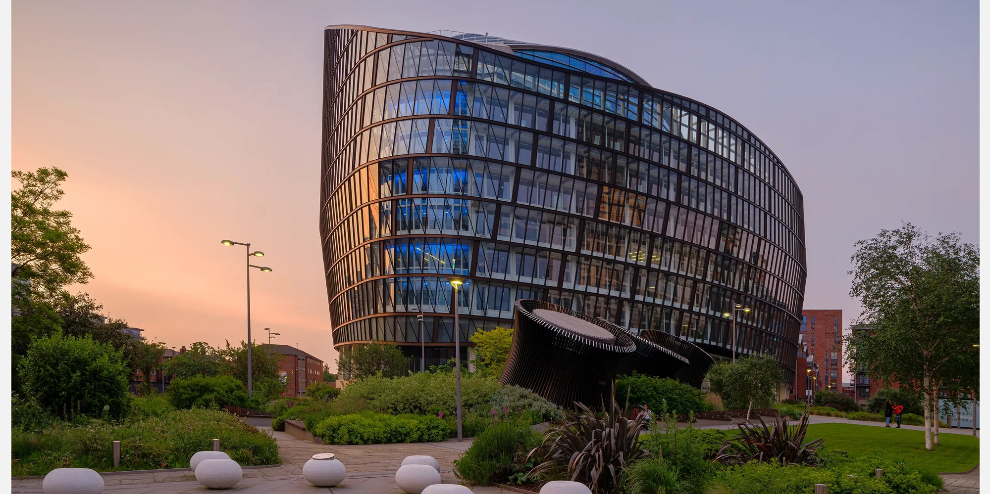 Stunning architectural photography of a mixed-use development project, captured by a professional interior design and architectural photographer.