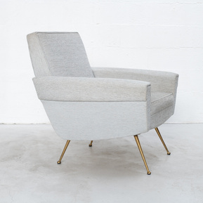 Location fauteuil vintage blanc