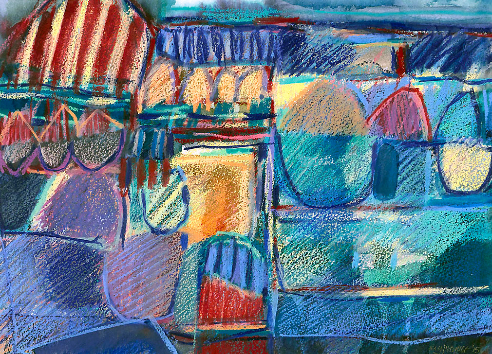 BASTION, 2015, WATRCOLOUR AND CRAYON
38X27CM
