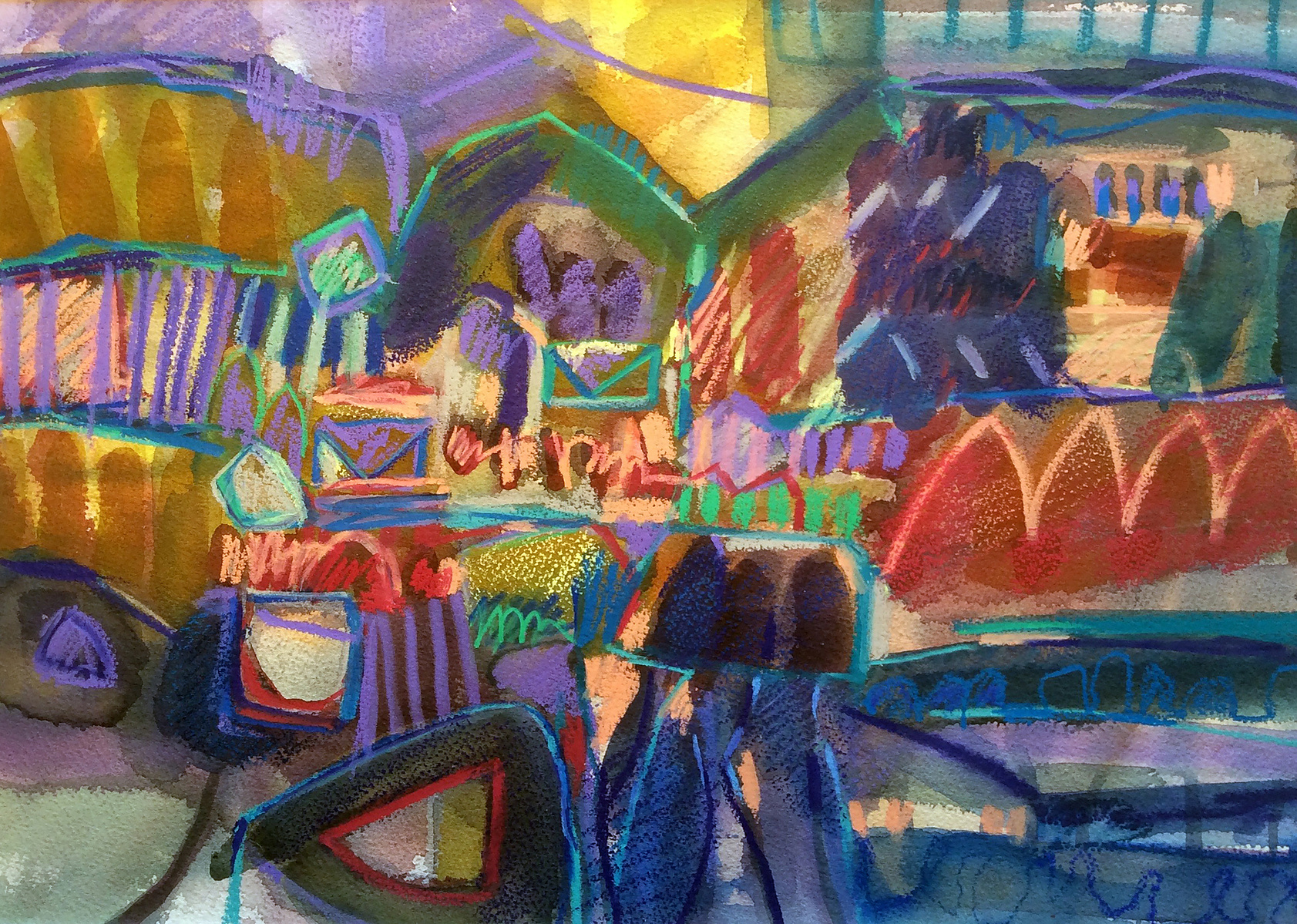 FIRKAS, 2016, WATERCOLOUR AND CRAYON
46X33CM