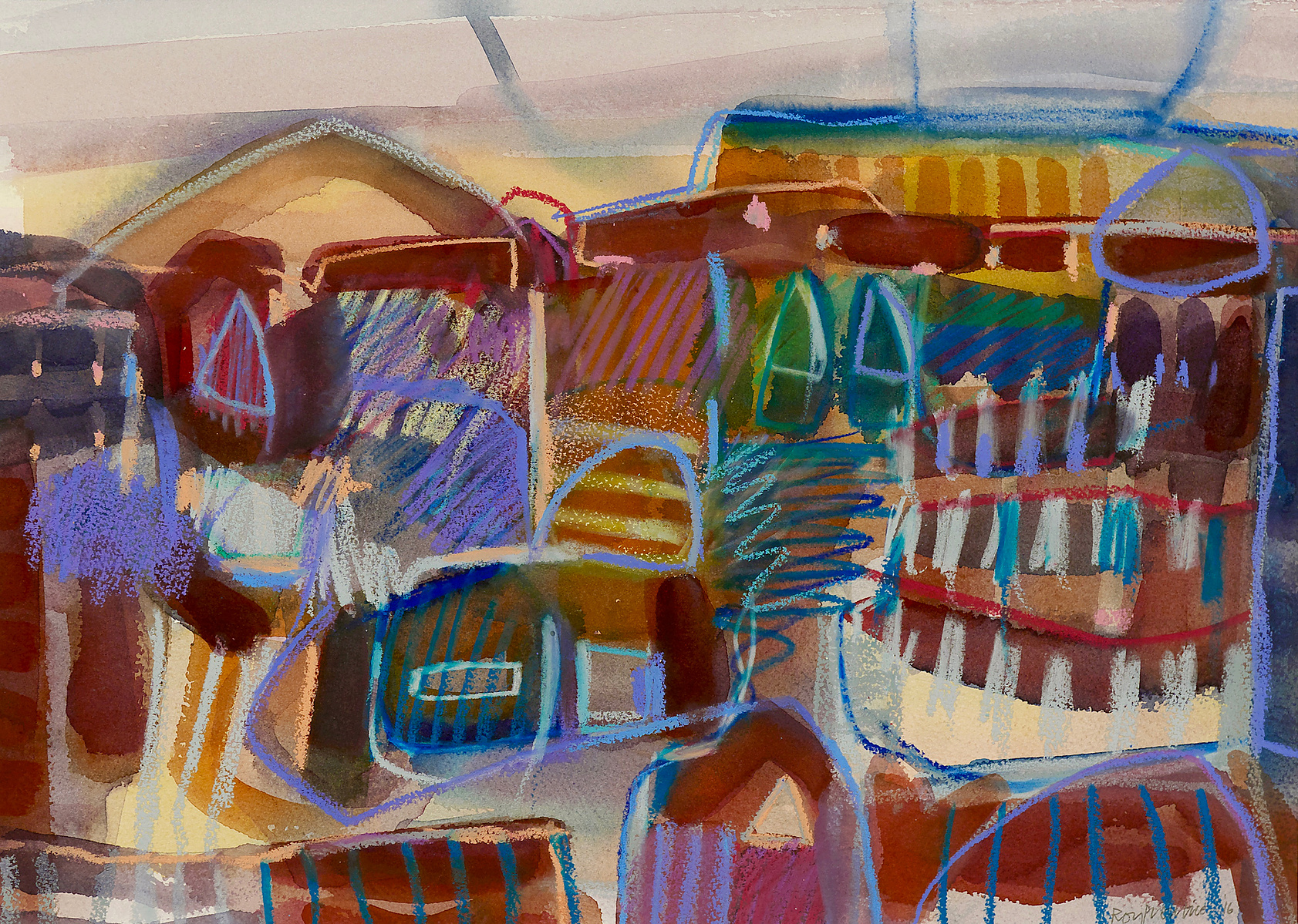 CITADEL, 2016, WATERCOLOUR AND CRAYON
46X33CM