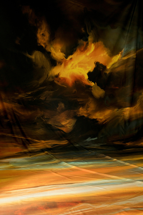 Fabio Deronzier - Digital painting, print on cotton fabric 210g (2020) - 500 x 300 cm