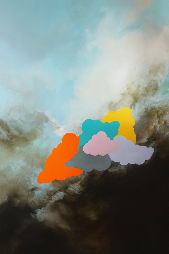 Fabio Deronzier - Pate (2019) huile sur toile - 195 x 130 cm