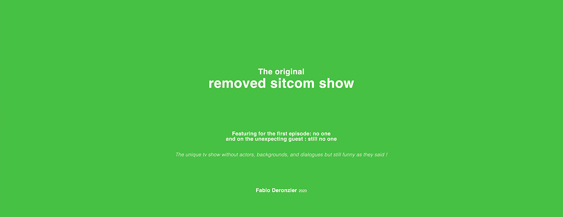 Fabio Deronzier - The original removed sitcom show - Large view