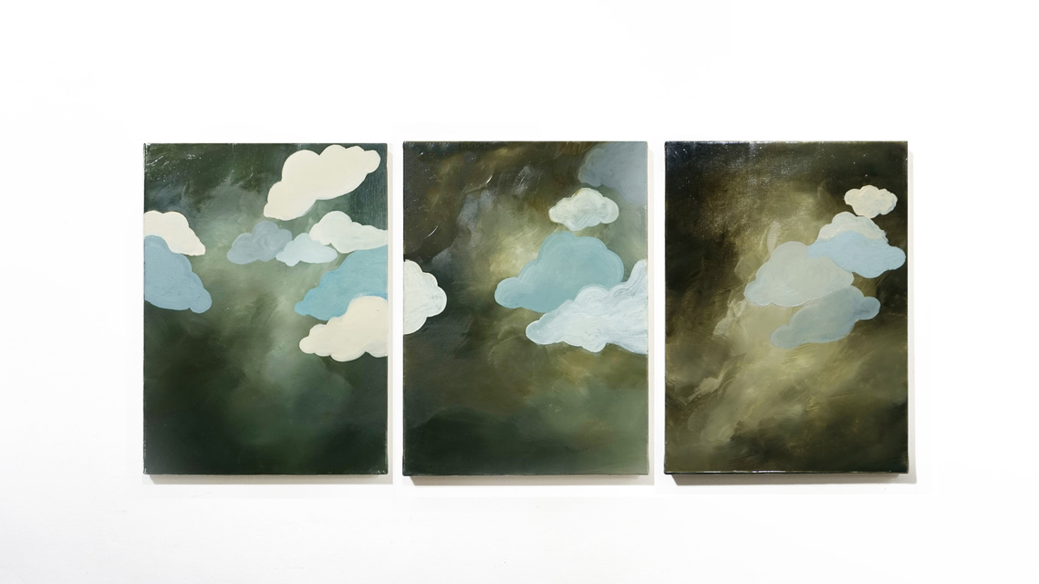 Fabio Deronzier - Skyland - Etude de nuages n°42 - 43 - 44
