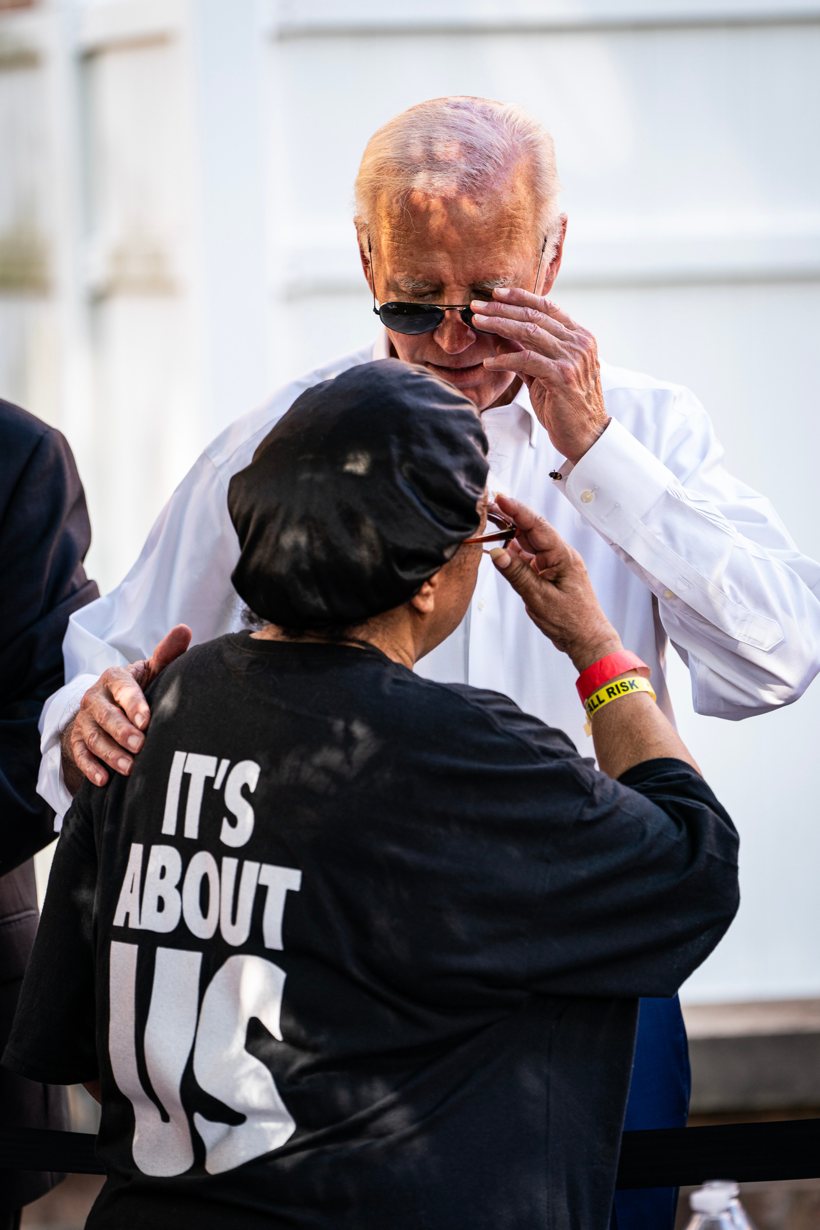 BIDEN-HARRISBURG. President Joe Biden participates in a photo line after he holds a campaign event in Harrisburg, Pennsylvania, on Sunday, July 7, 2024. (Photo by Haiyun Jiang for The New York Times)