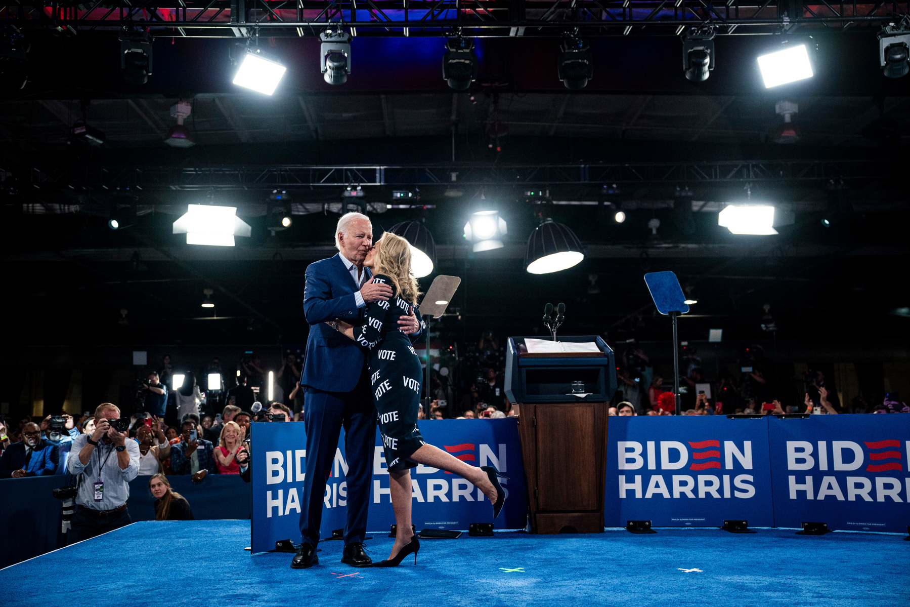 DC-Biden. President Joe Biden and First Lady Dr. Jill Biden participate in a campaign event in Raleigh, North Carolina, on Friday, June 28, 2024. (Photo by Haiyun Jiang for The New York Times)