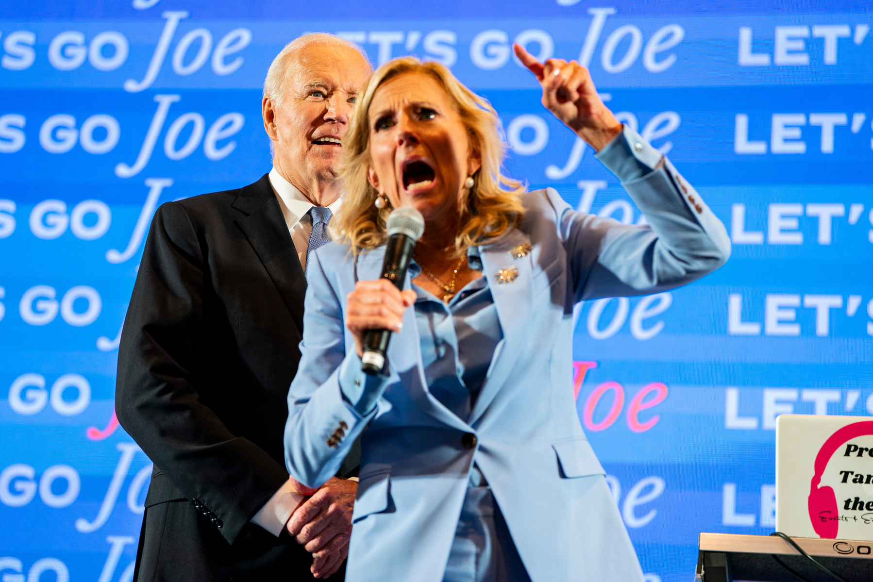 NYTDEBATE24. President Joe Biden and First Lady Dr. Jill Biden attend a campaign event in Atlanta, Georgia, after participating in the first presidential debate with Republican forerunner and former president Donald Trump, on Thursday, June 27, 2024. (Pho