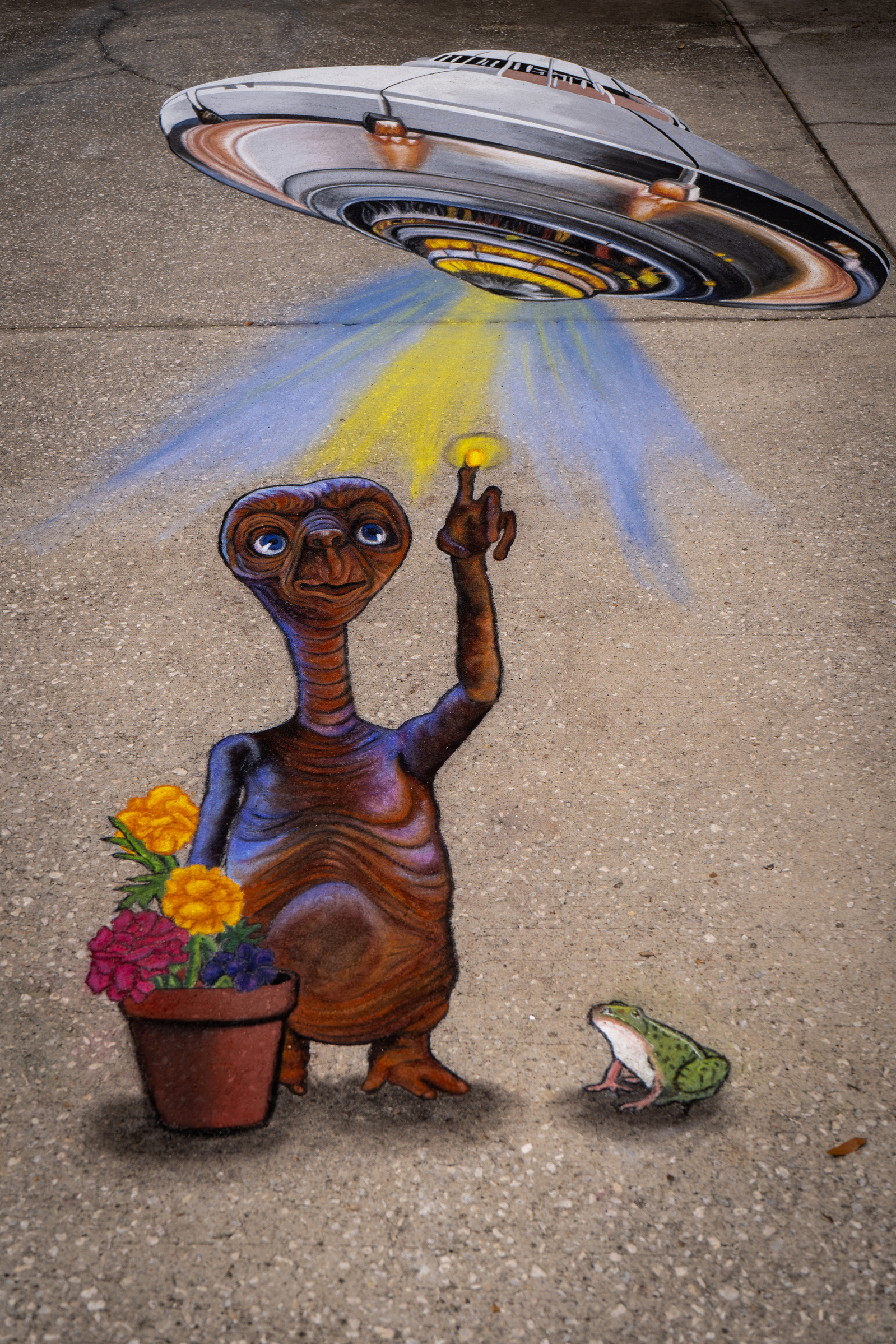 Bloom n chalk festival, Safety Harbor, Florida, annual chalk art festival