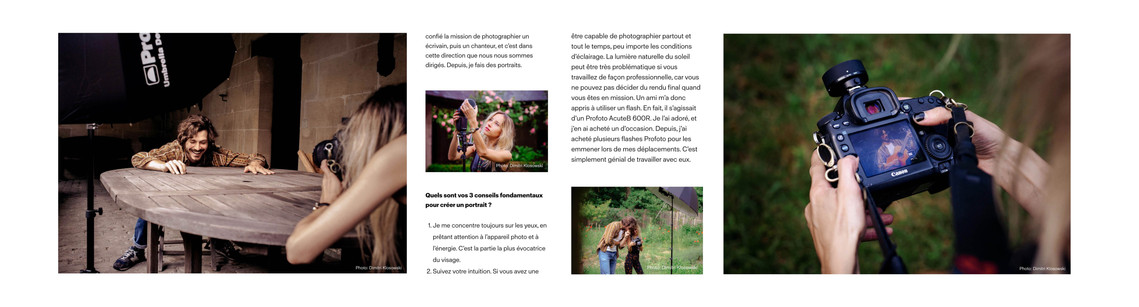 Photographies behind the scene pour Profoto Global - Avec Hélène Pambrun