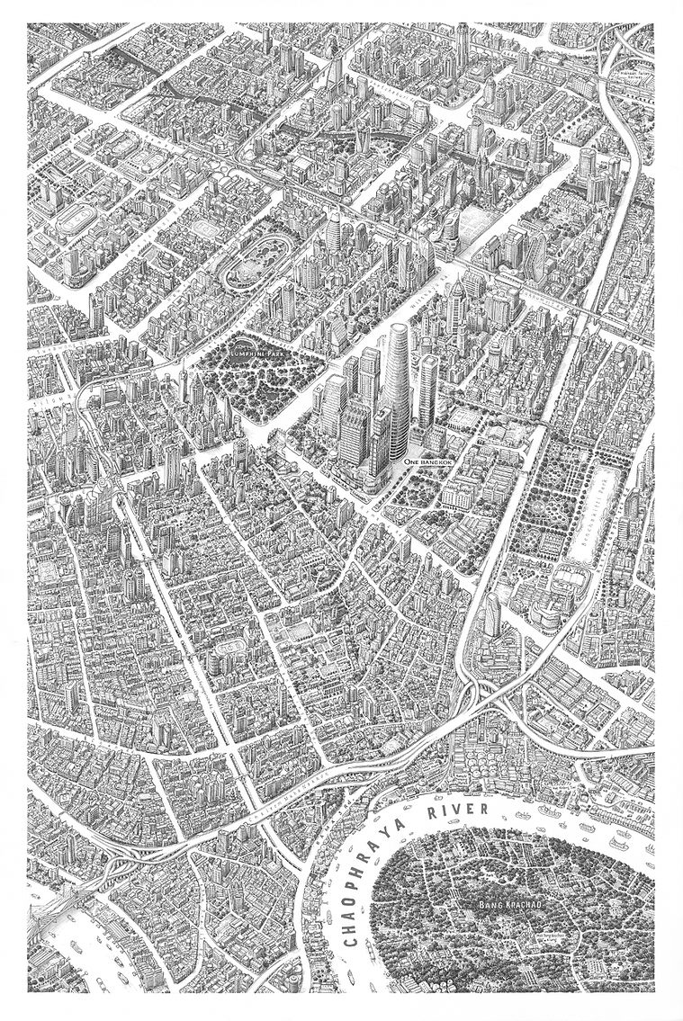 One Bangkok City map 2024