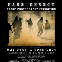 Mass Energy exhibition poster May 21st and 22nd 2021