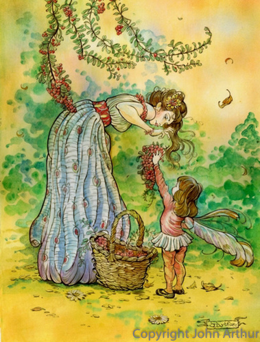lady with small fairy