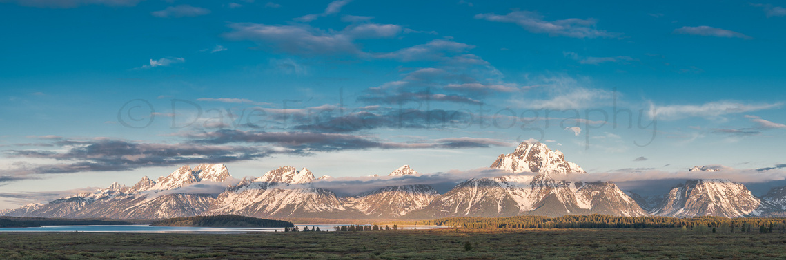 Grand Tetons panoramic view copyright David Ficke