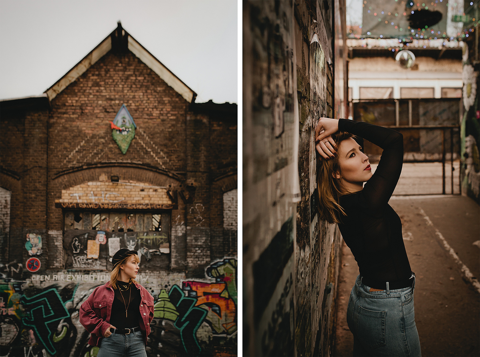 urbane Portraits vor Graffiti