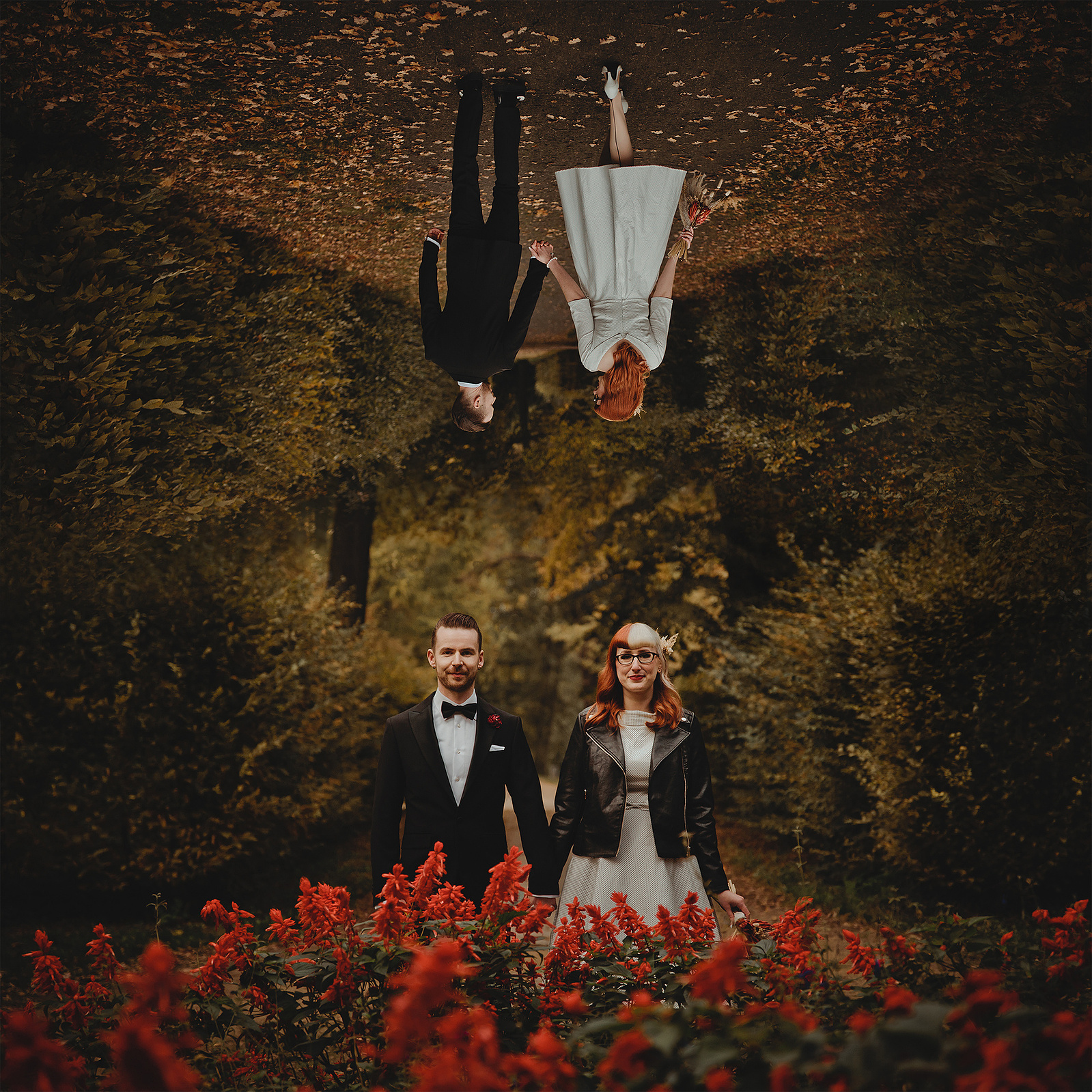 Inspiration für eine Gothic Hochzeit im Rockabilly Look Herbsthochzeit Halloween