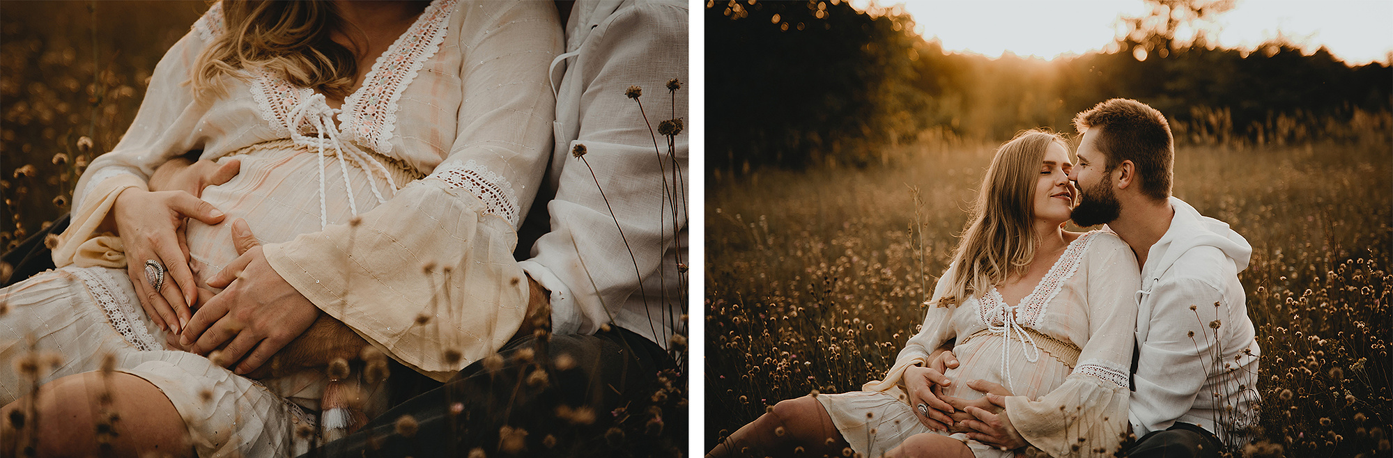 Ungestellte Schwangerschaftsbilder von einem Babybauch Fotoshooting in Berlin-Brandenburg.