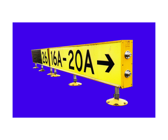 Title : RWY26
Taxiway signs, decommissioned airport.