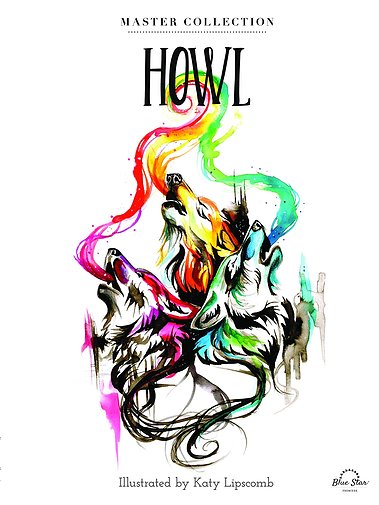 howl, adult, coloring, katy, lipscomb, blue, star