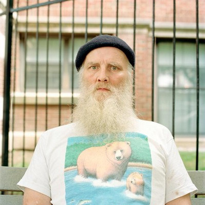 Syracuse - August 2009 - Man With Beard and Polar Bear T-Shirt - Eileen Perrier Photography - Portraiture