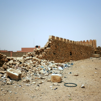 Former Spanish colonial fort near Laayoune, Western Sahara. Photograph by travel writer and photographer Aidan McMahon.