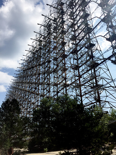 The abandoned Duga over-the-horizon radar centre in Pripyat, Chernobyl, Ukraine. Photograph by travel writer and photographer Aidan McMahon.