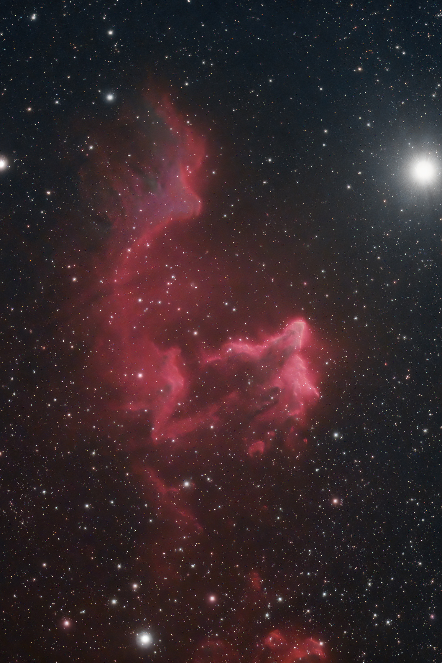 Nebula astrophotography taken with a ZWO camera