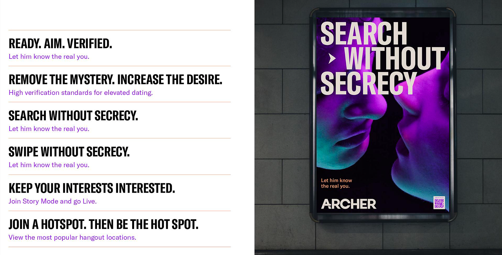Archer | Match Group | Jennie Mason | Senior Copywriter
