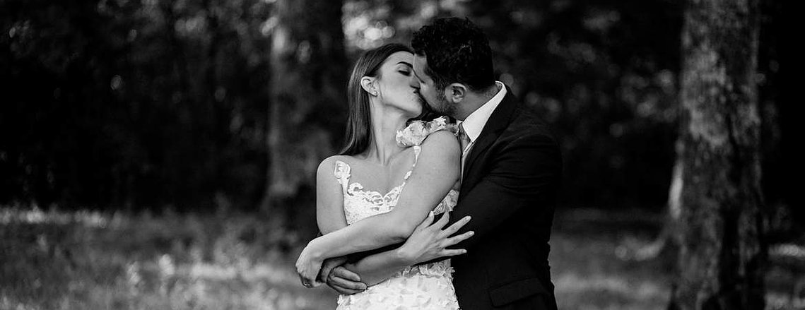 Wedding love session in the forest