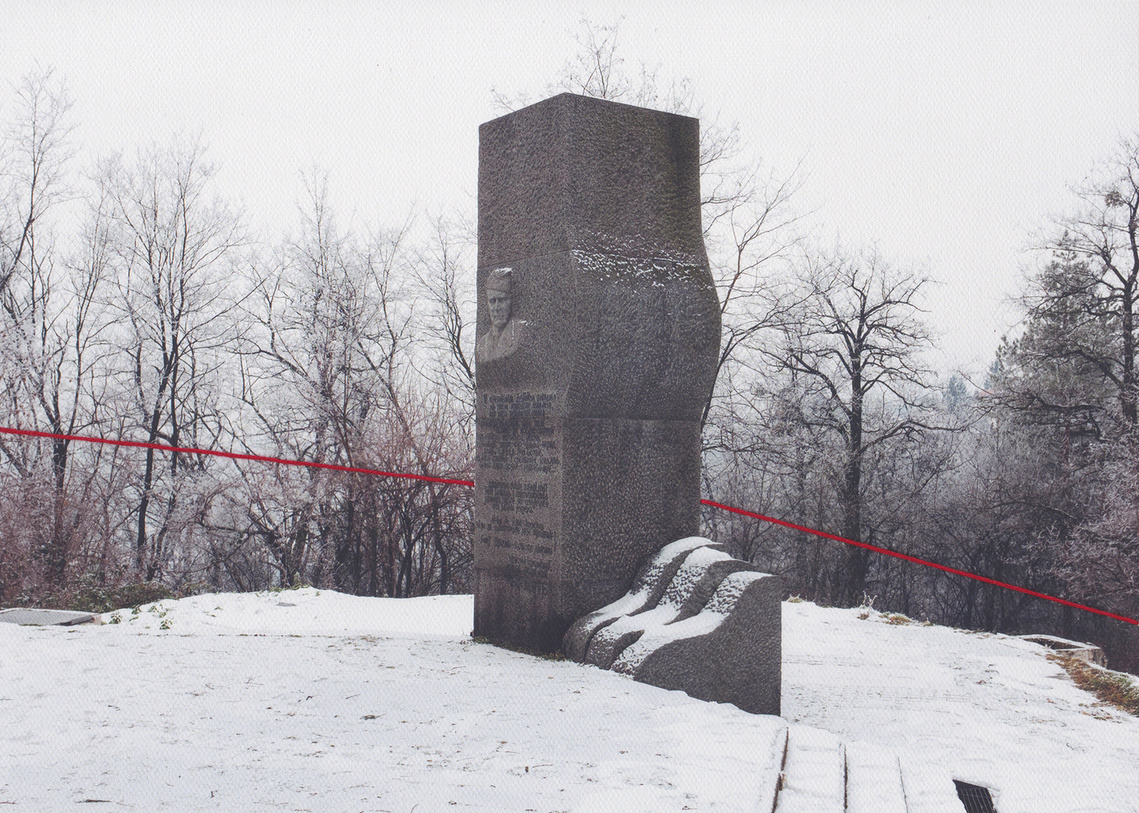 Vraca Memorial Park in Sarajevo represents division caused by IEBL, symbolized by Tito monument. War's impact on the country is clear.