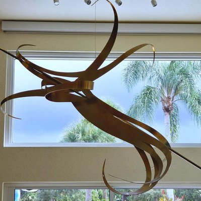 Sculptor and Art Collector John Raimondi's monumental sculpture "Abaris."