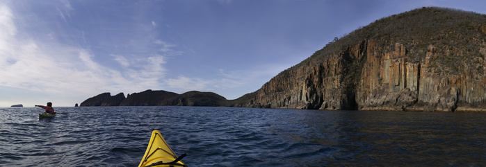 Kayaking Fortescue Bay, Tasman Peninsula.