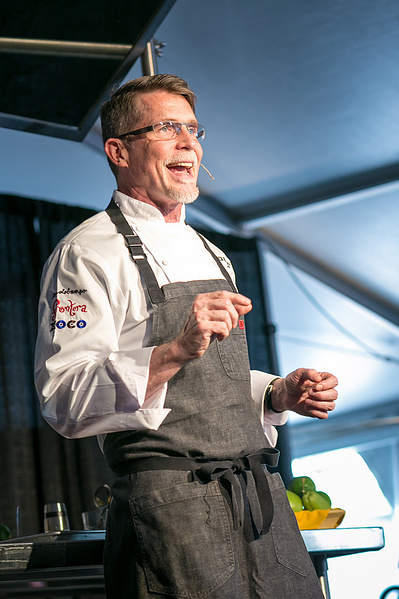 la event photographer - image of rick bayless at a city festival event