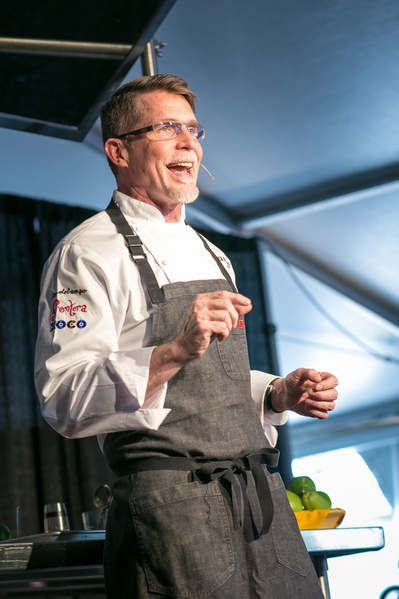 la event photographer - image of rick bayless at a city festival event