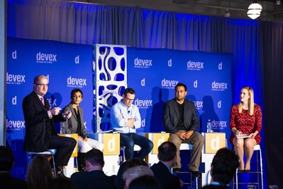 image of corporate conference panel on stage by los angeles california photographer alissa pagels-minor