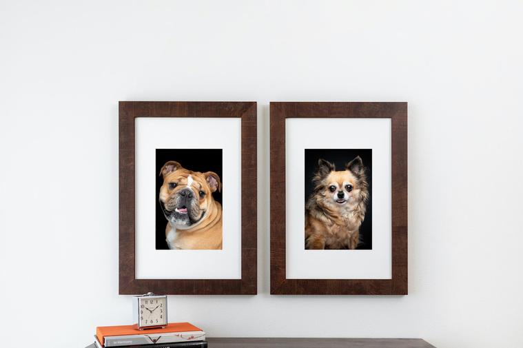 Give your images the presentation they deserve with beautiful, handcrafted frames. 
Use a single frame to create a statement piece or pair multiple to design a beautiful wall collage. Each frame arrives ready to hang to make your display easy to install.