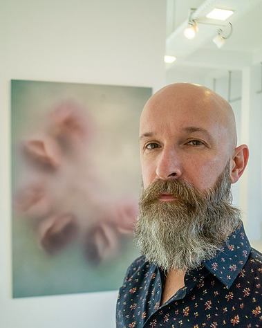 Kim Windmolders with Phantom Flowers - Rigor 150x100cm