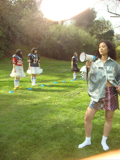BTS of fashion editorial for Composure Magazine featuring Valerie Loo shot by Rielle Oase