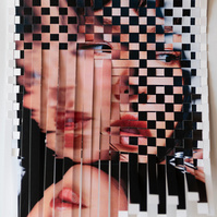 Woven photographs by Rielle Oase