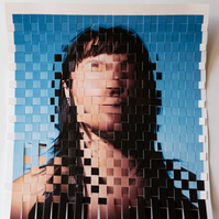 Woven photographs by Rielle Oase