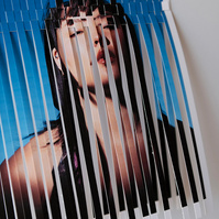 Woven photographs by Rielle Oase