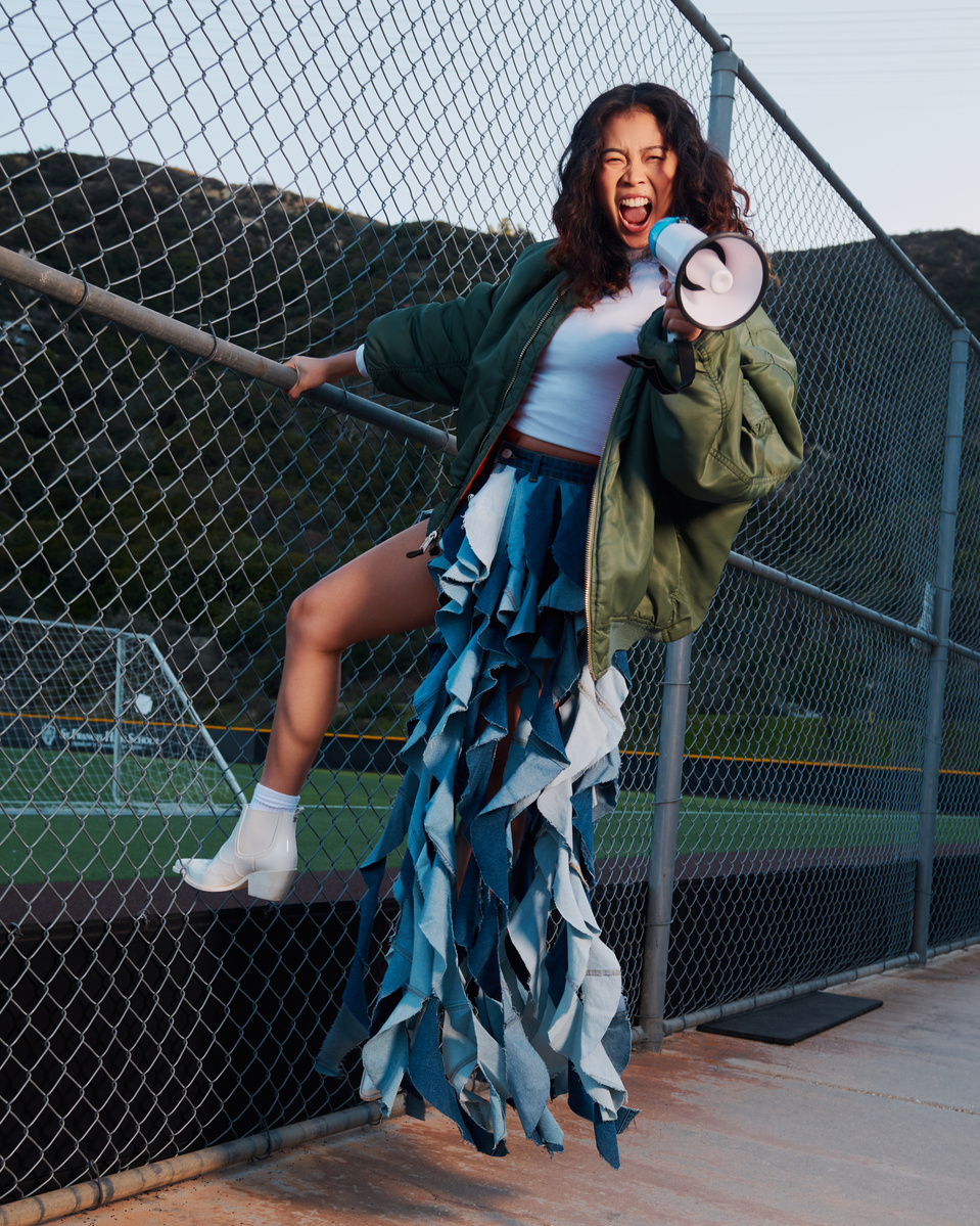Fashion editorial for Composure Magazine featuring Valerie Loo for role in Killing the Competition. Shot by Rielle Oase
