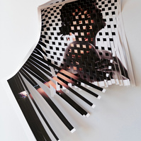 Woven photographs by Rielle Oase
