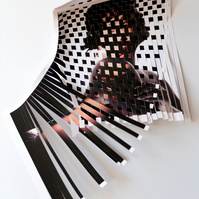 Woven photographs by Rielle Oase