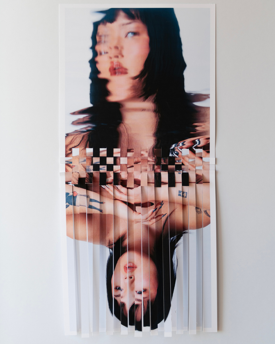 Woven photographs by Rielle Oase