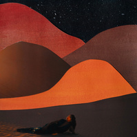 Painted and collaged photograph by Rielle Oase