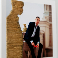 Embroidered photograph by Rielle Oase