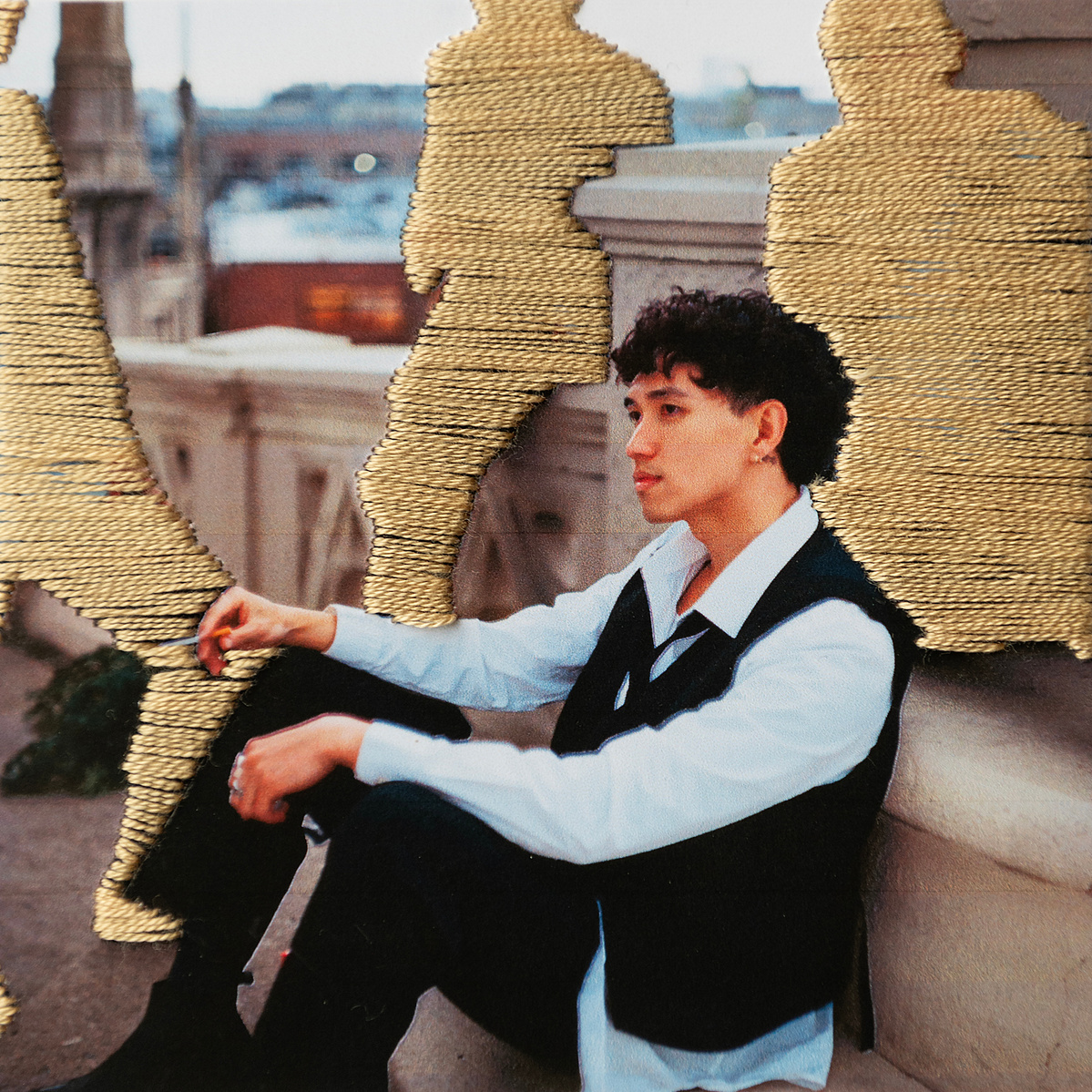 Embroidered photograph by Rielle Oase