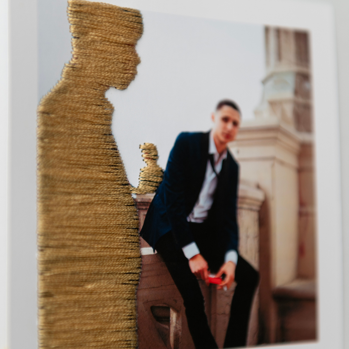 Embroidered photograph by Rielle Oase