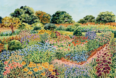 Garden giclee art print